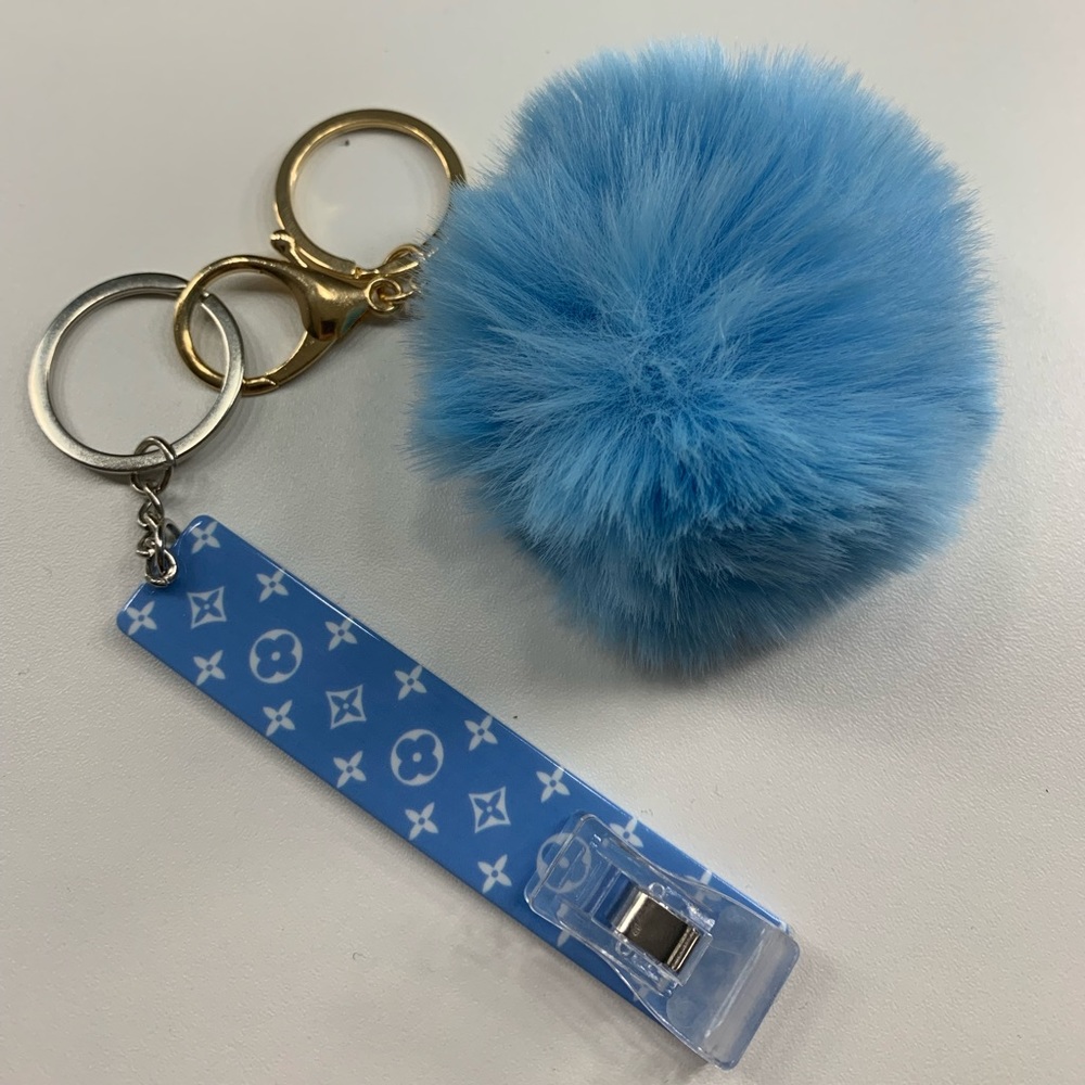 Credit Card Grabber With Pom Pom